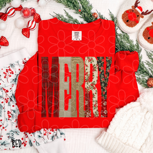 Merry Stitch Patterns Kids Completed Tee