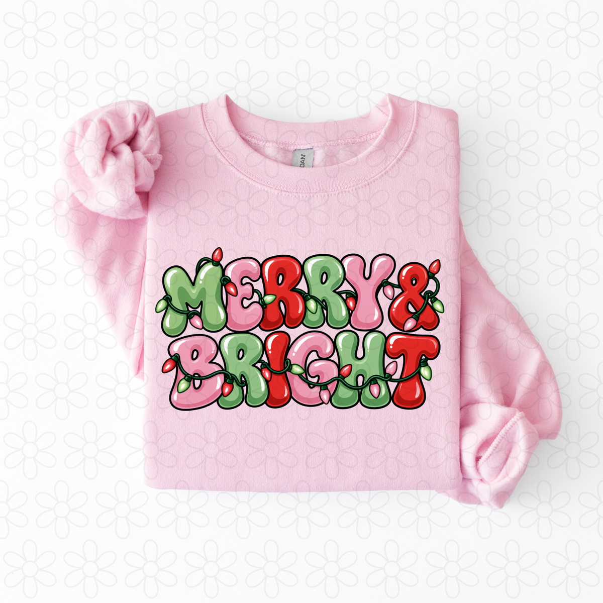 Merry & Bright Completed Tee
