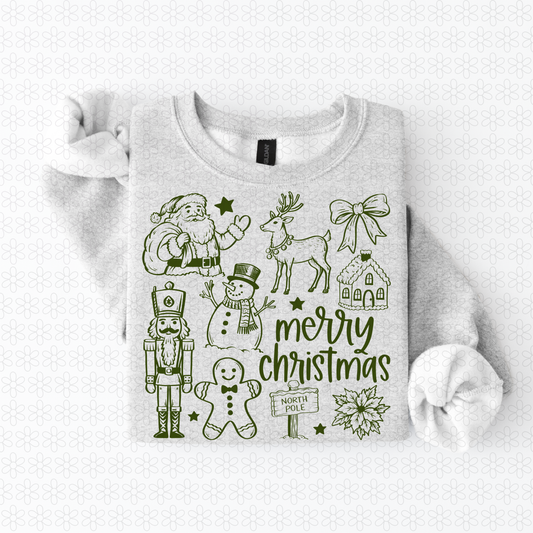 Merry Christmas (Multiple Colors) Completed Tee