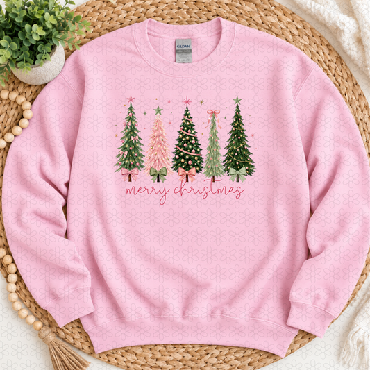 Merry Christmas Tree Preppy DTF Transfer