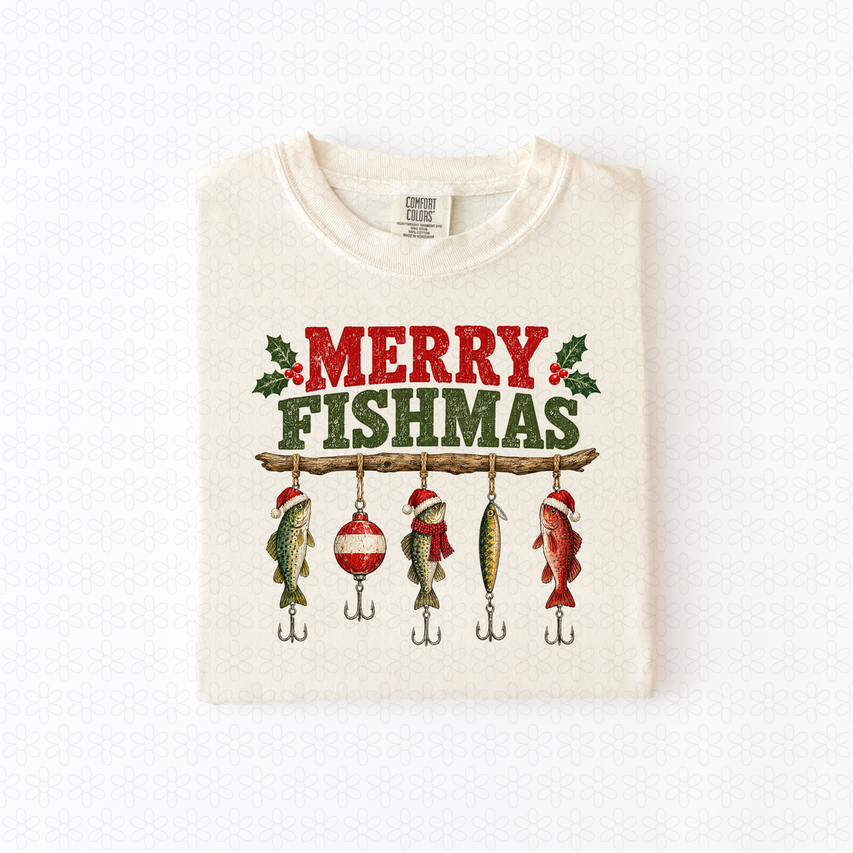 Merry Fishmas Completed Tee