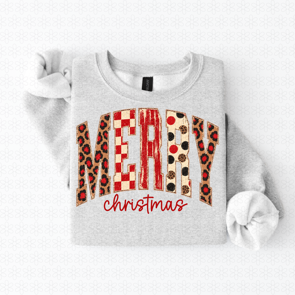 Merry Leopard- Red Completed Tee