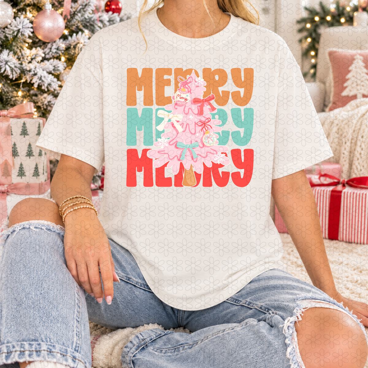 Merry Tree DTF Transfer