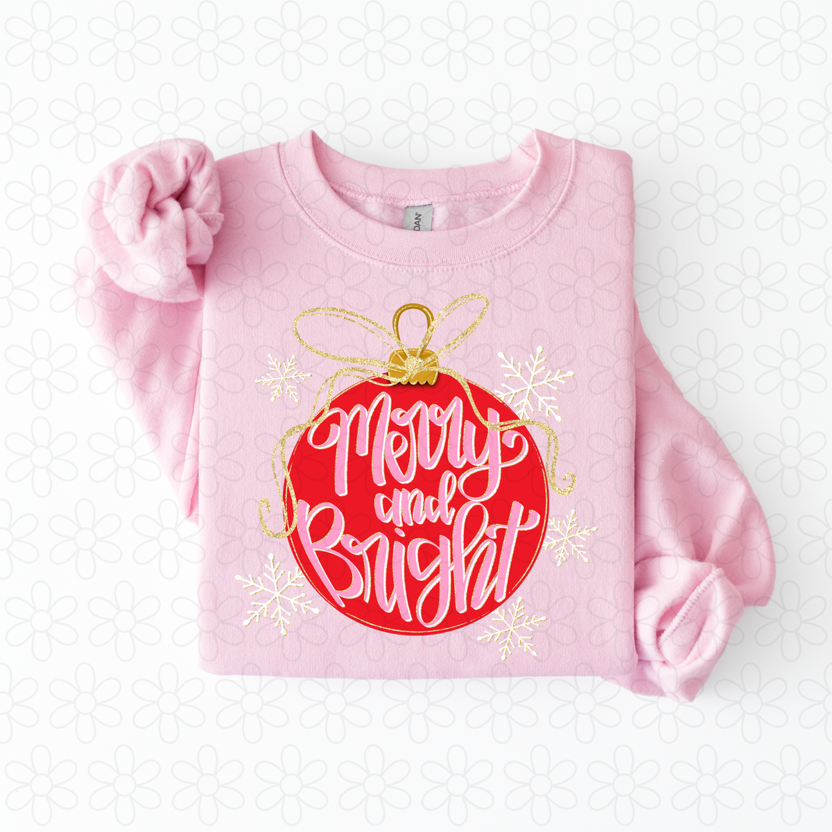Merry and Bright (Multiple Colors) Completed Tee