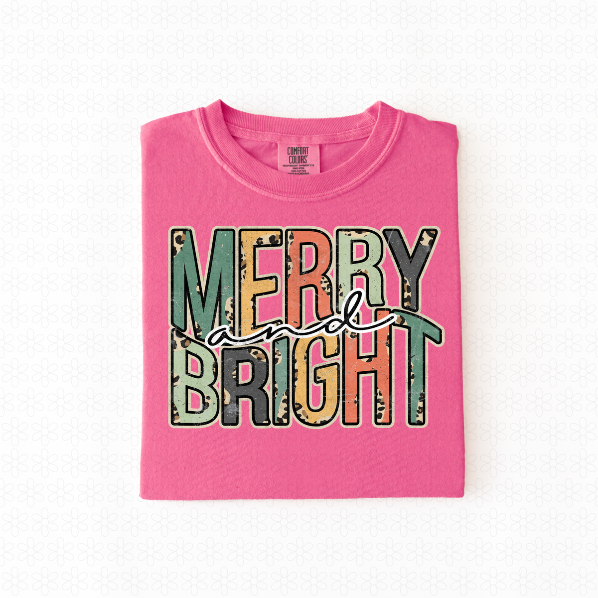Merry and Bright Completed Tee
