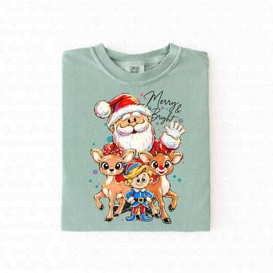 Merry & bright Completed Tee