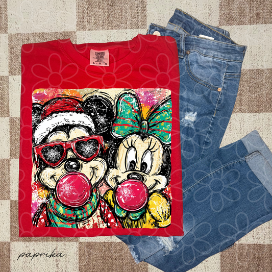 Mikey Minnie Bubblegum Kids Completed Tee