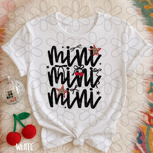 Mini Leopard Stars Cherries Completed Tee