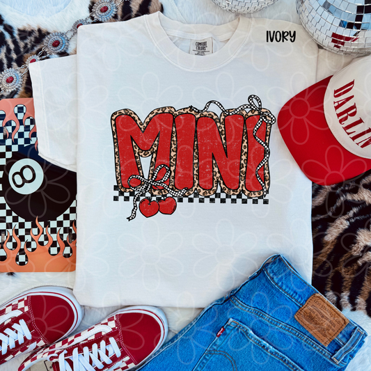 Mini Red Leopard Checkered DTF Transfer