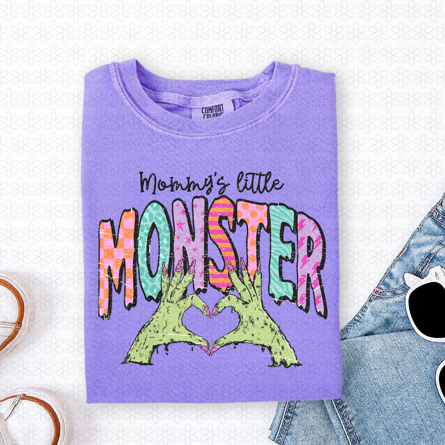 Mommy's little monster GIRL Completed Tee