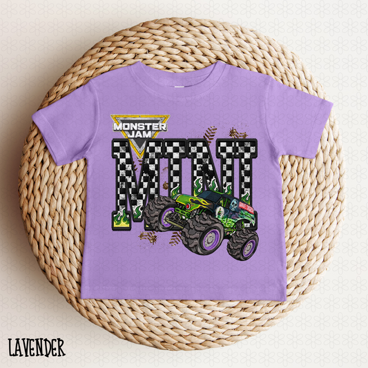 Monster Jam Mini Checkered DTF Transfer