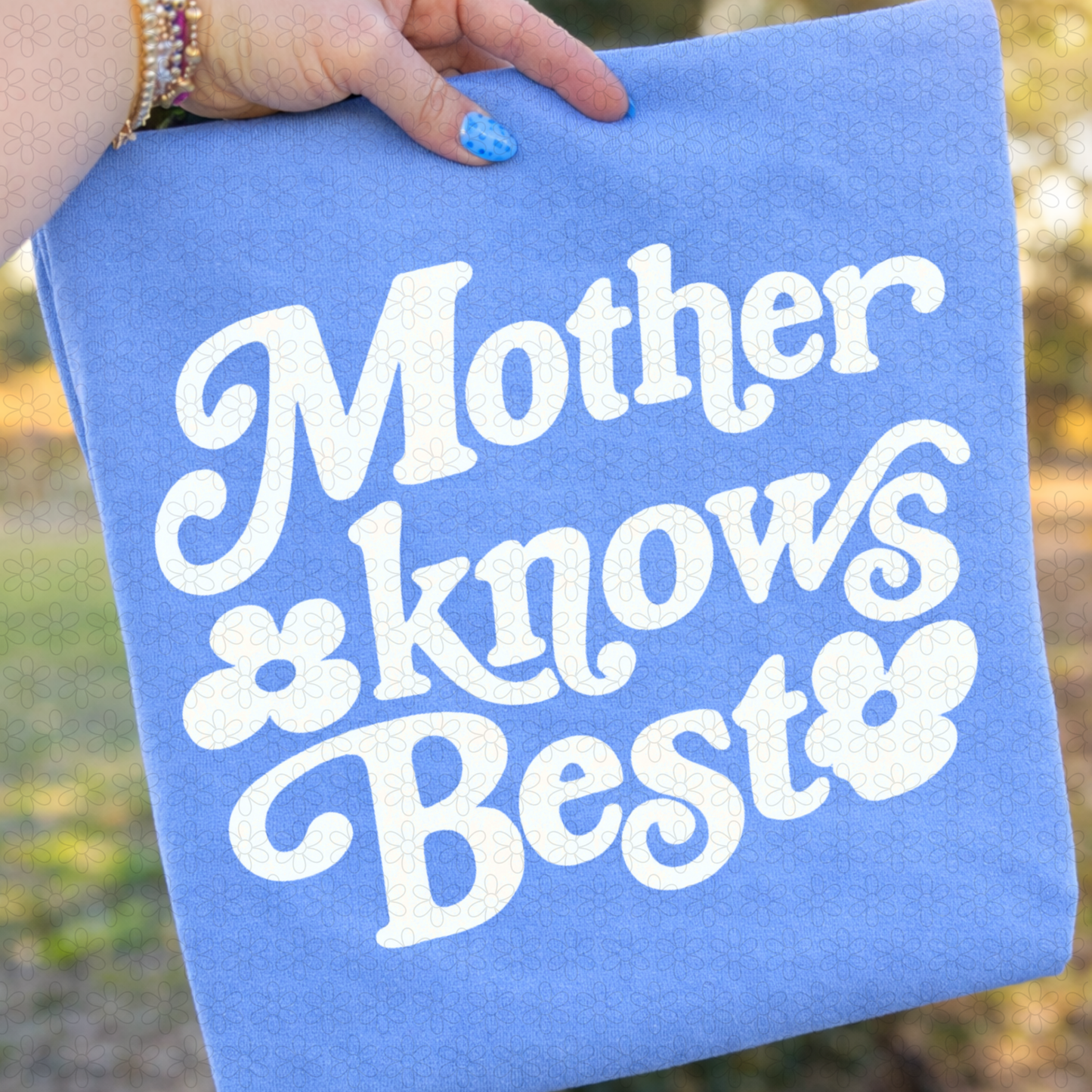 Mother Knows Best Completed Tee