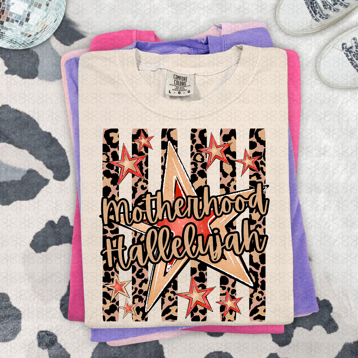 Motherhood hallelujah Leopard DTF Transfer