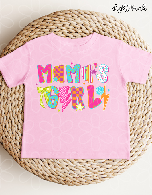 Multicolor Retro MaMas Girl DTF Transfer