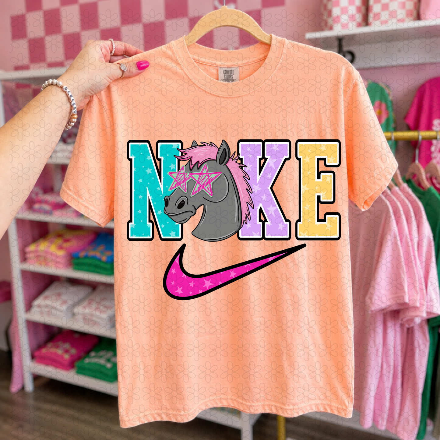 Swoosh Preppy Teams DTF Transfer