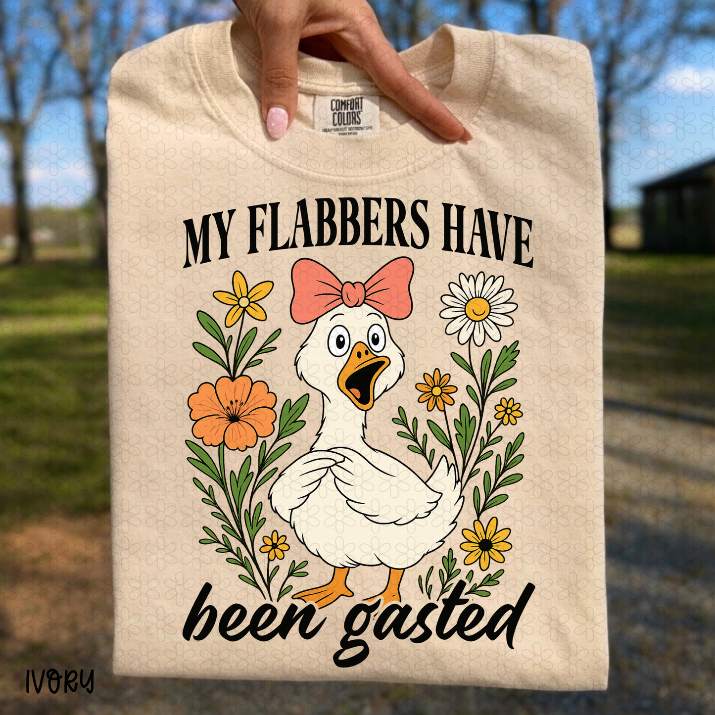 My Flabbers Have Been Gasted-Black DTF Transfer