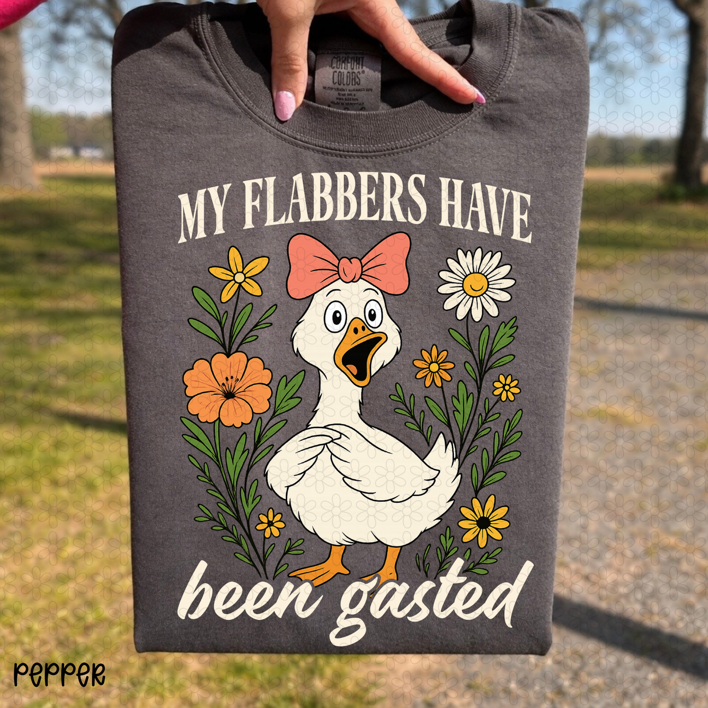 My Flabbers Have Been Gasted-White Completed Tee