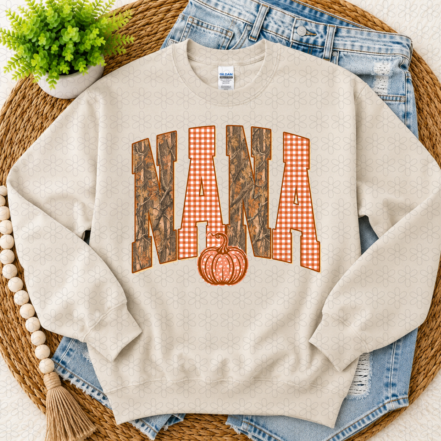 Camo checkered FALL (Multiple Options) DTF Transfer