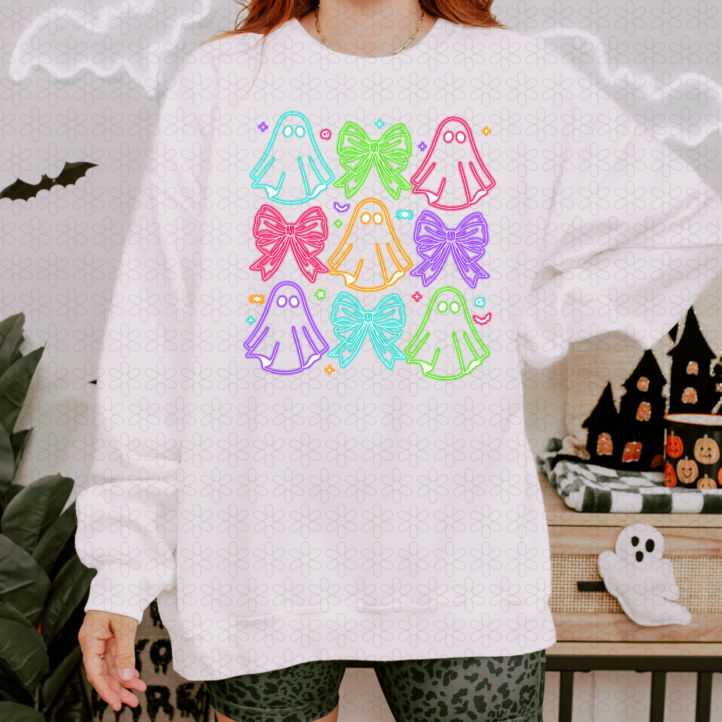 Neon Ghost Coquette Completed Tee