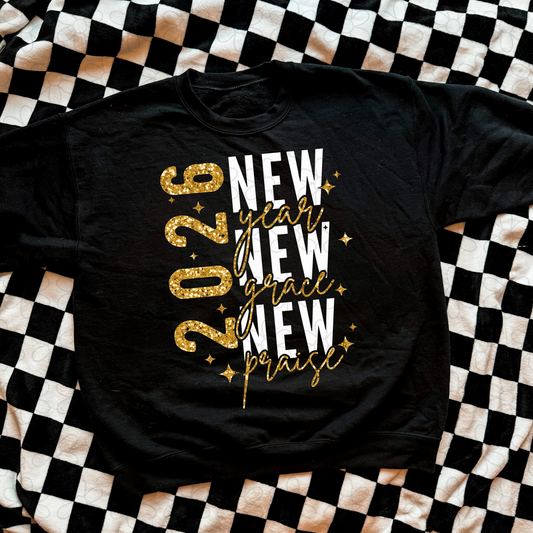 New Year New Grace New Praise 2026 DTF Transfer