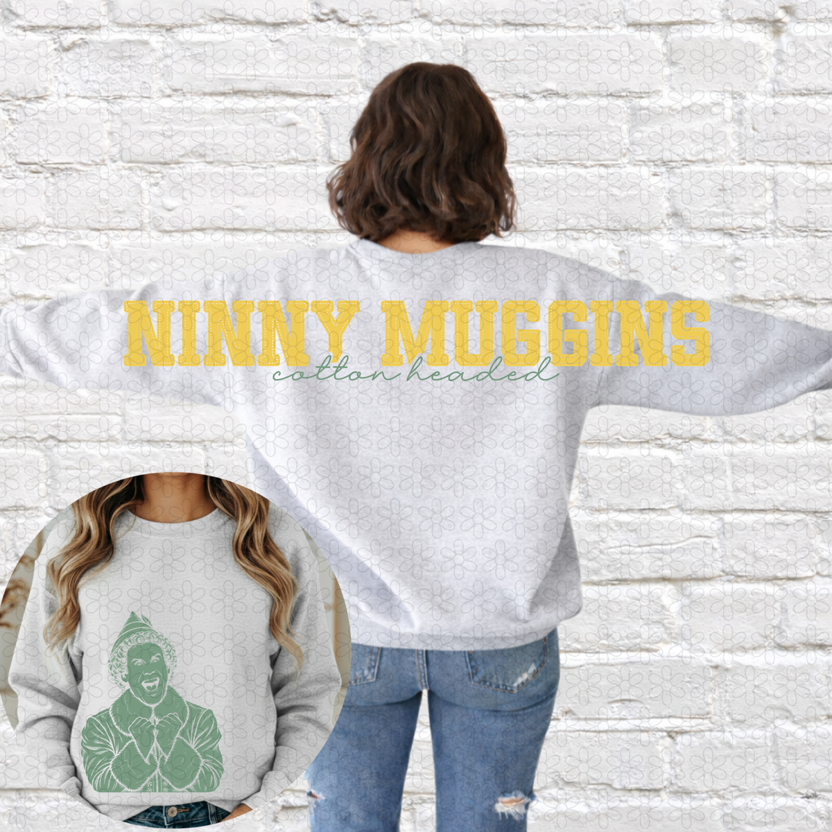 Ninny Muggins Front Completed Tee