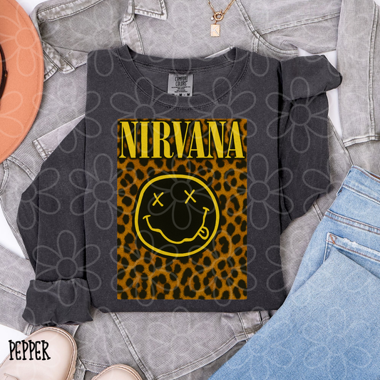 Nirvana Yellow Leopard Kids Completed Tee