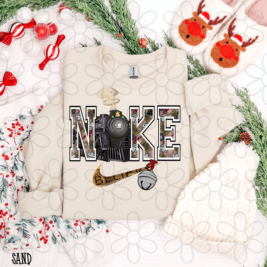 Nke Train Christmas Bell Kids Completed Tee