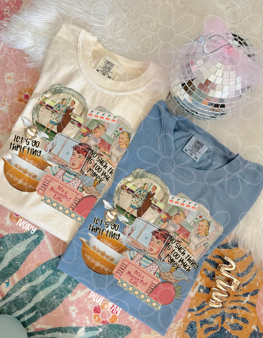No Such Thing As Too Much Pyrex Completed Tee