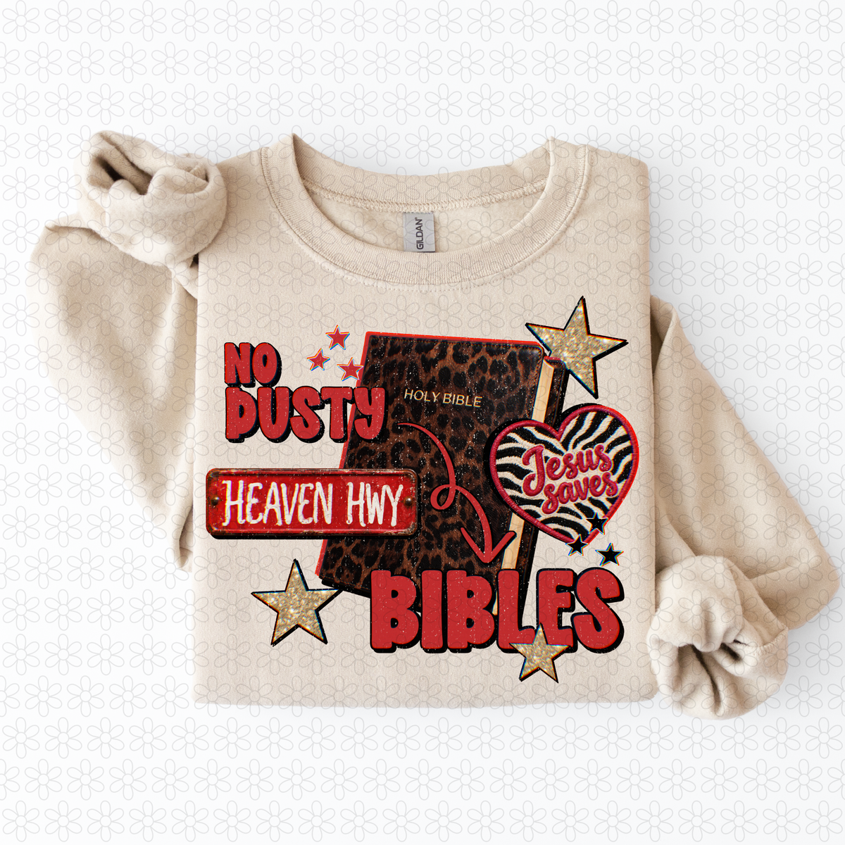 No Dusty Bibles Completed Tee