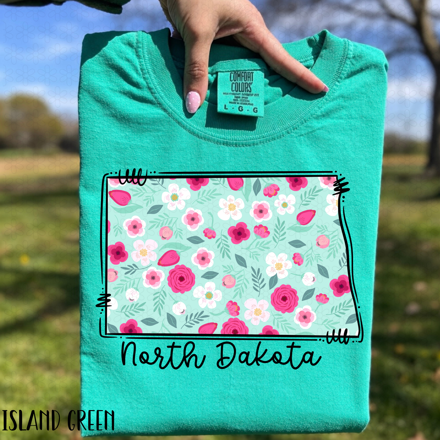 Floral States DTF Transfer