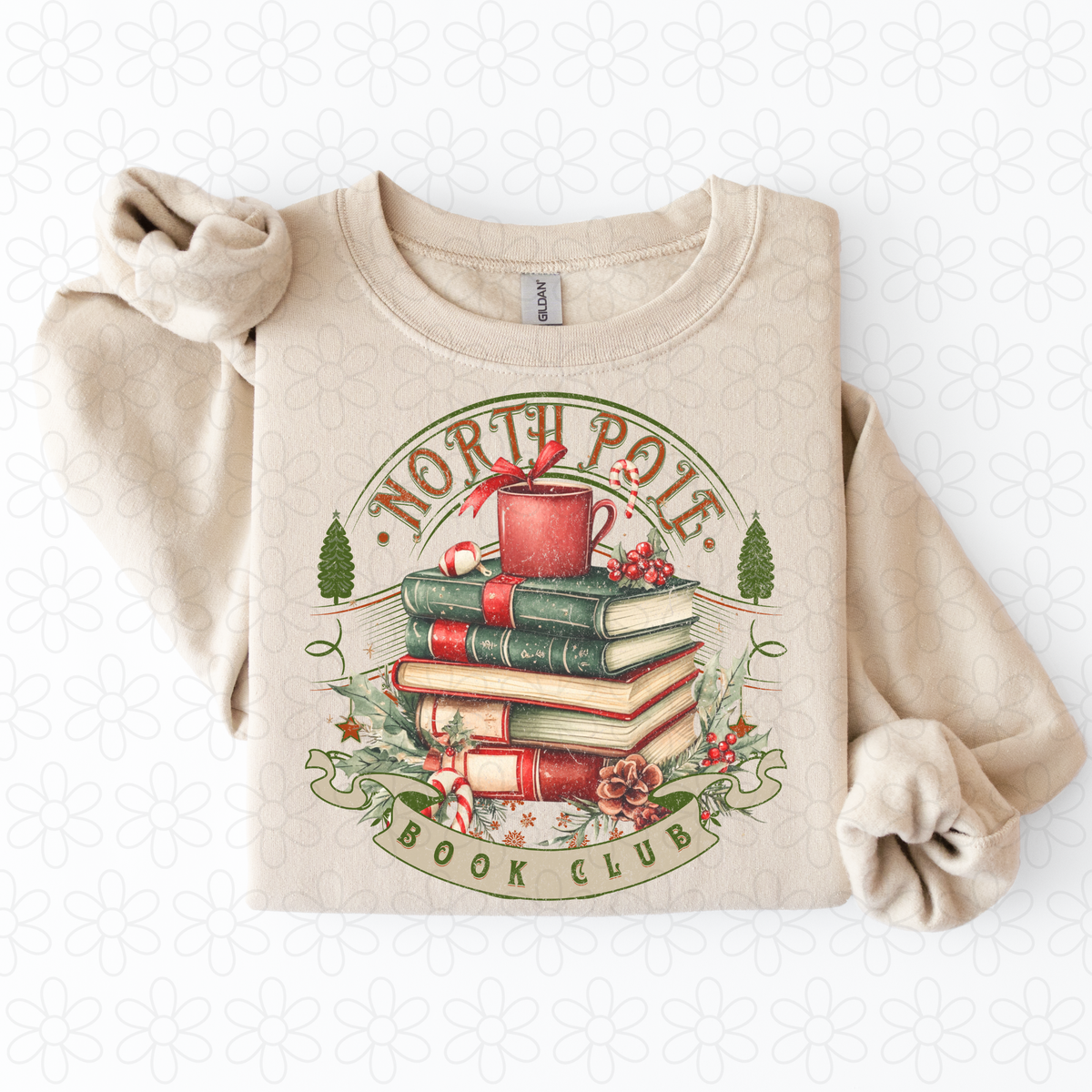 North Pole Book CLub Completed Tee