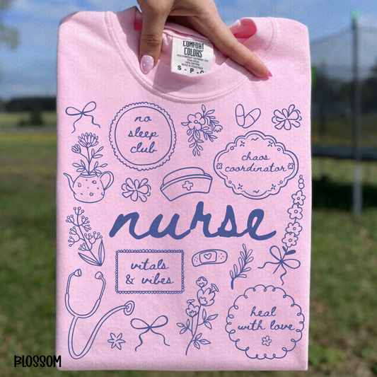 Nurse-Blue DTF Transfer