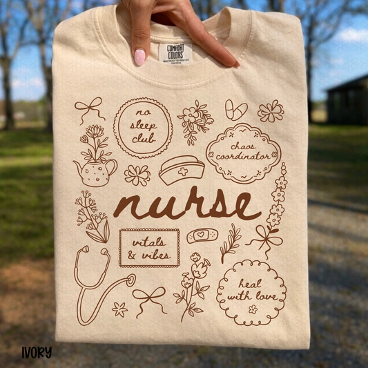 Nurse-Brown DTF Transfer