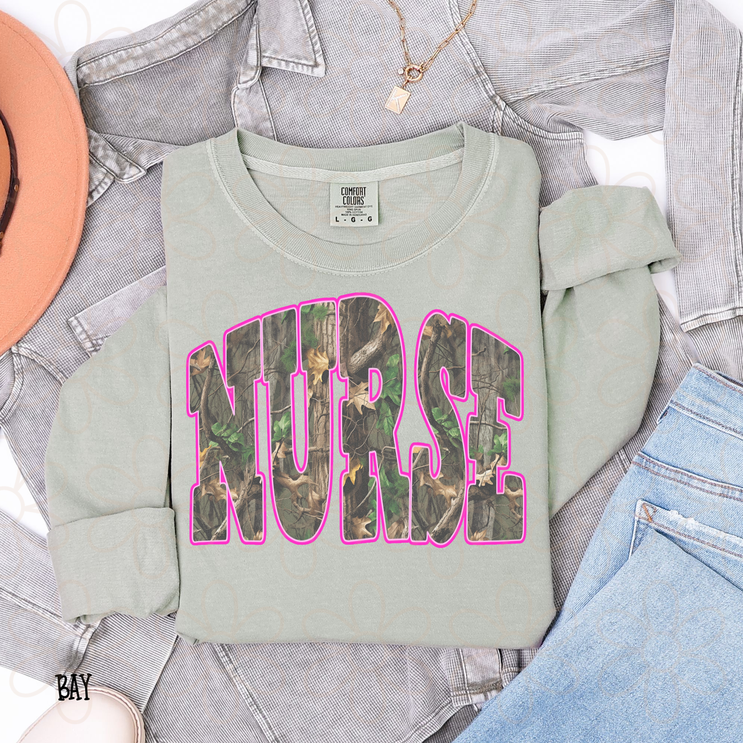 Nurse Camo Pink Completed Tee
