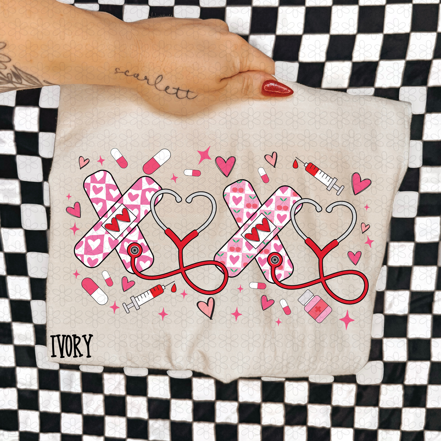 Nurse Valentines XOXO DTF Transfer