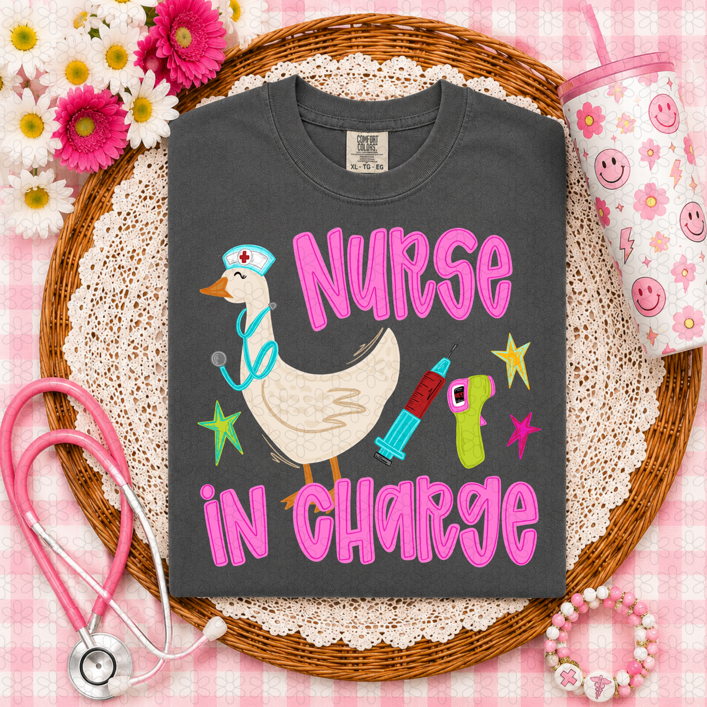 Nurse In Charge  DTF Transfer