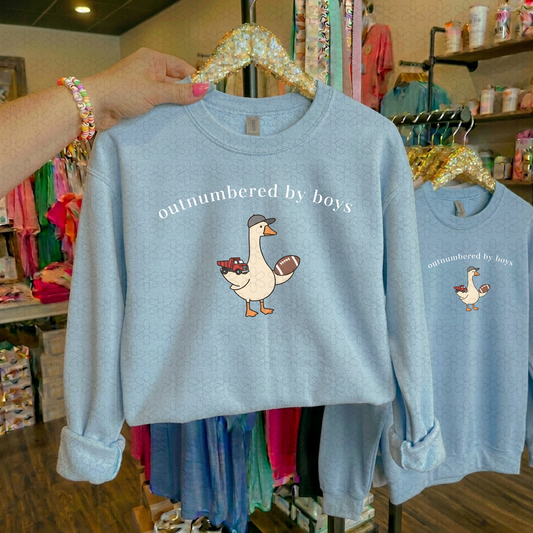 OUTNUMBERED BY BOYS (Multiple Colors) DTF Transfer