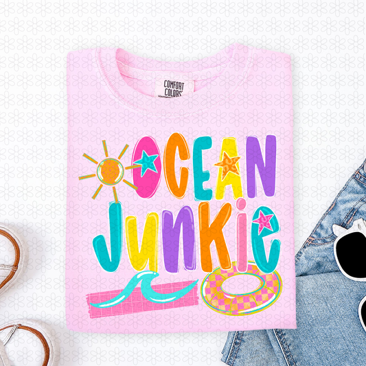 Ocean Junkie Completed Tee