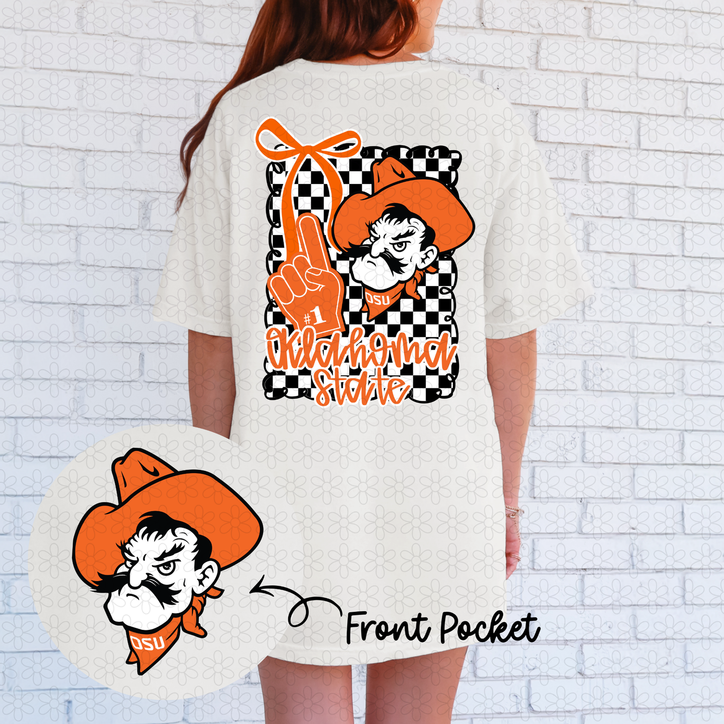 Bow Checkered Teams (Multiple Options) Completed Tee