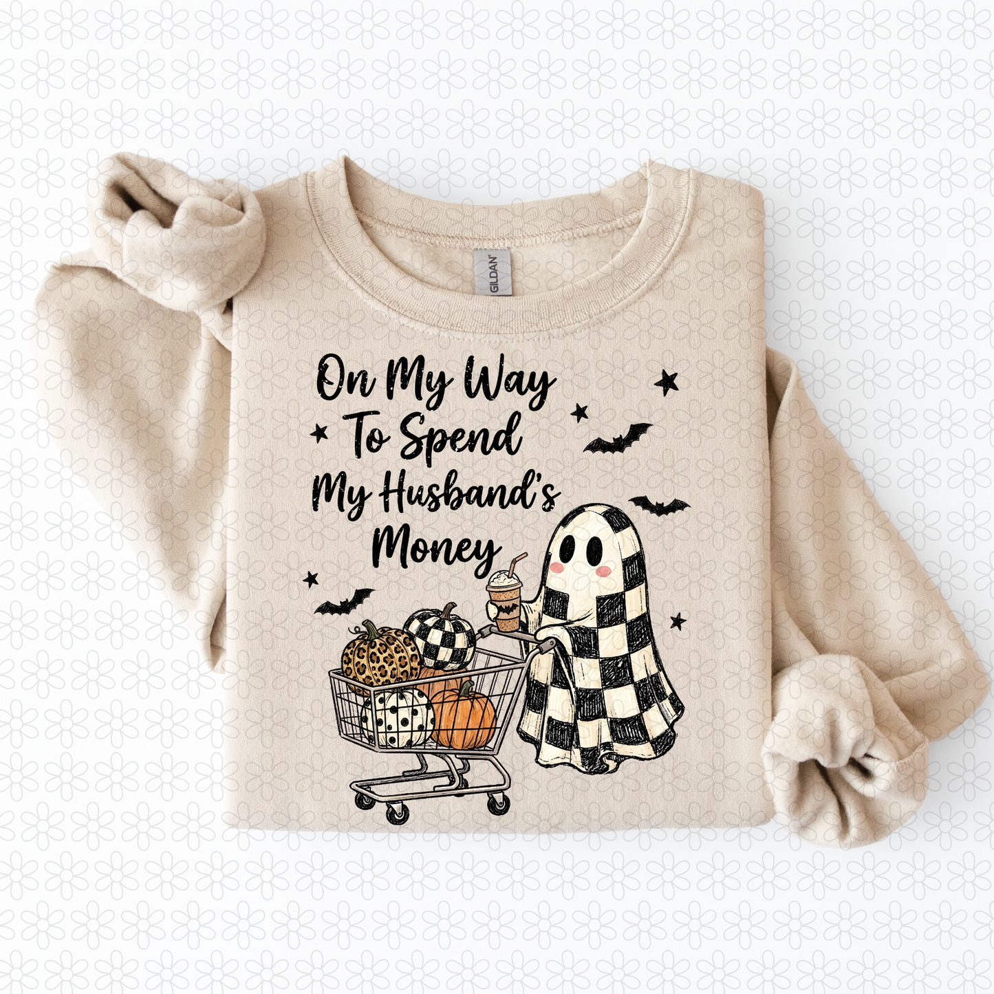 On My Way To Spend My Husbands Money Completed Tee
