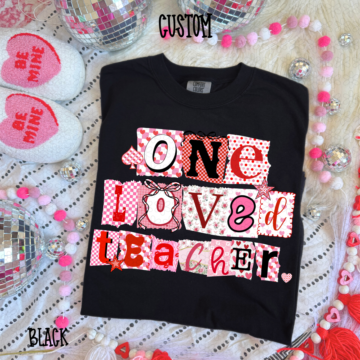 One Loved Custom Name Valentines Ransom Kids Completed Tee