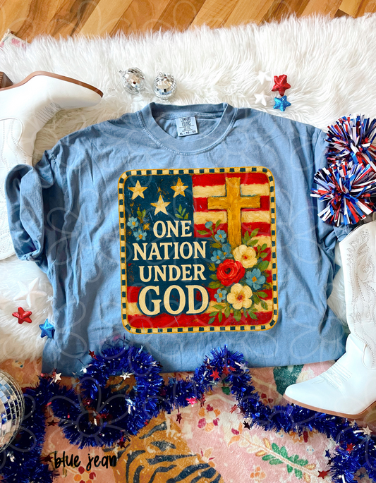 One Nation Under God Kids Completed Tee