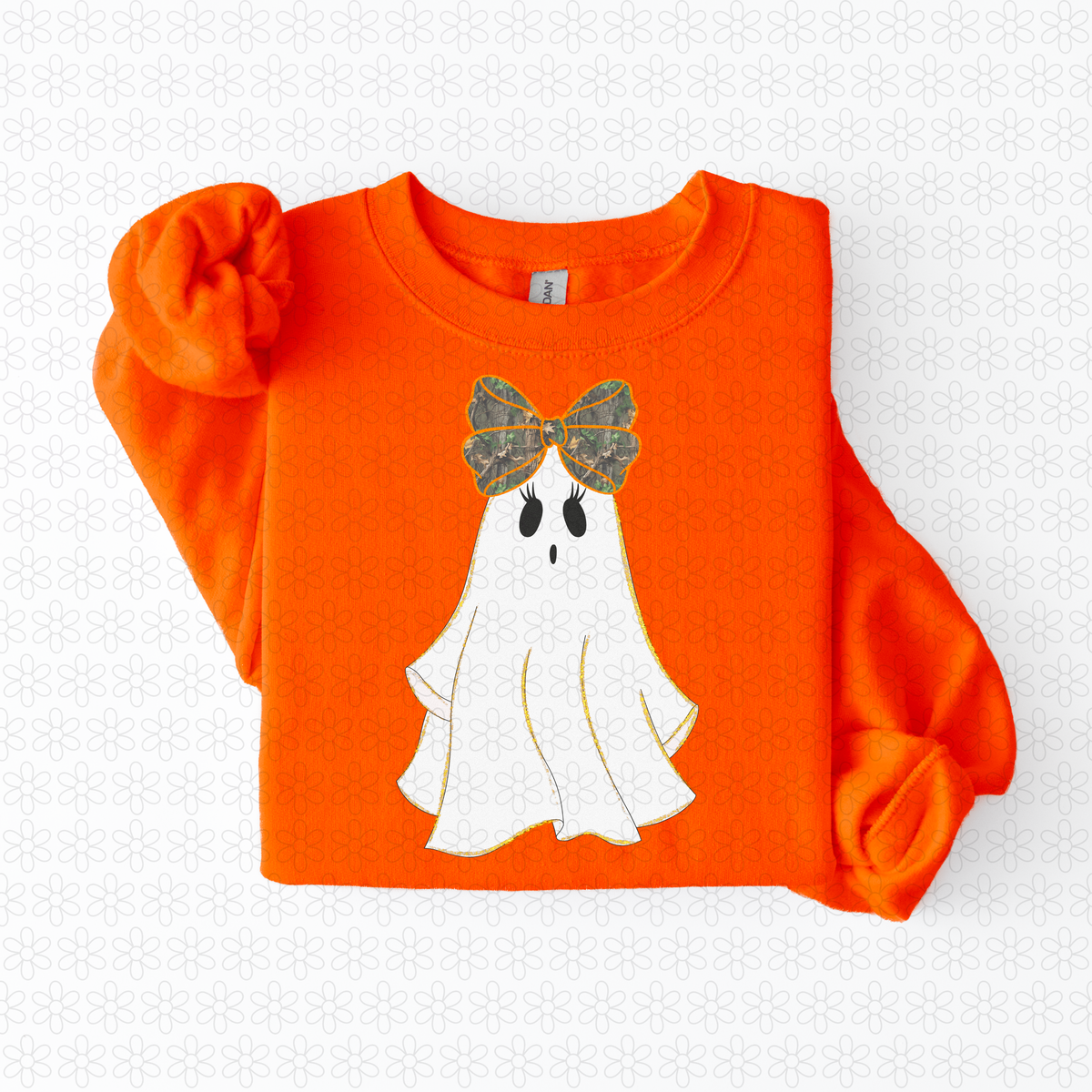 Orange Camo Ghost Completed Tee