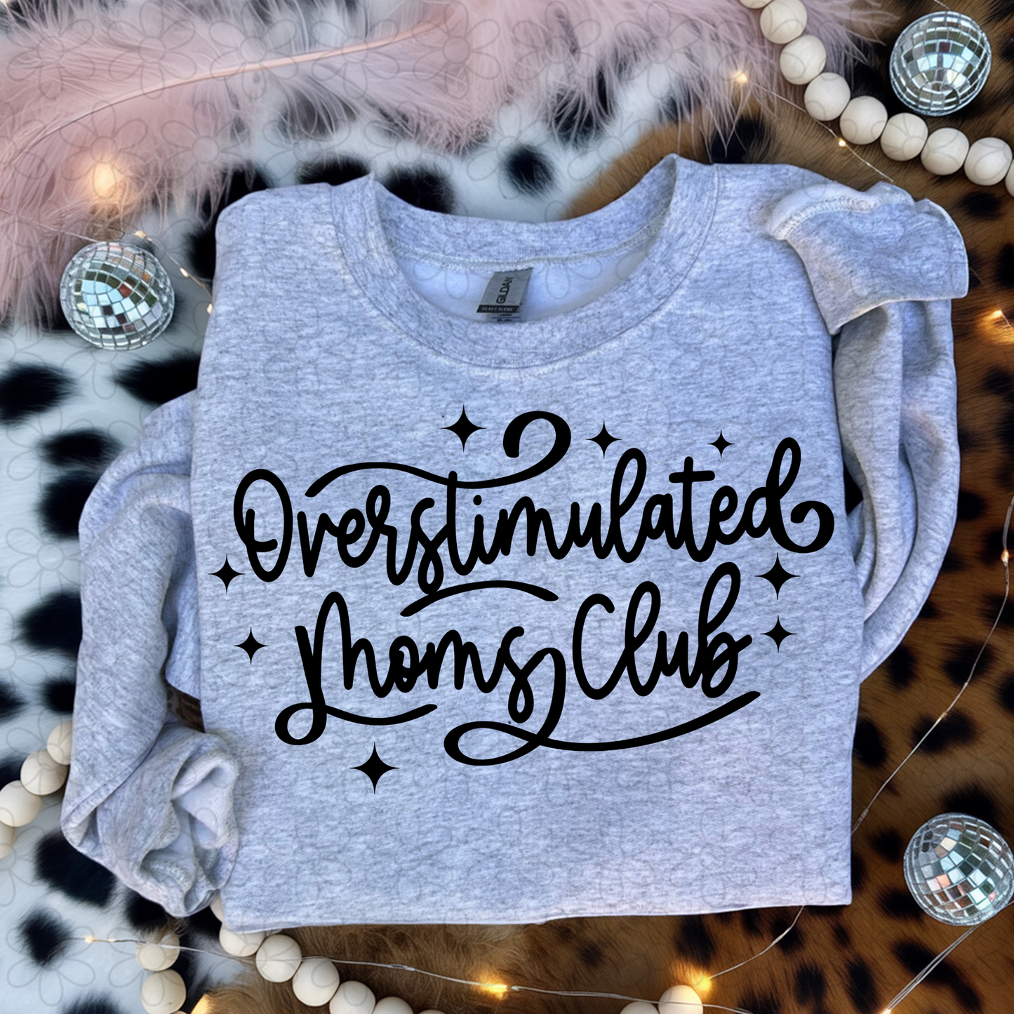Overstimulated Moms Club (Multiple Color Options) Completed Tee
