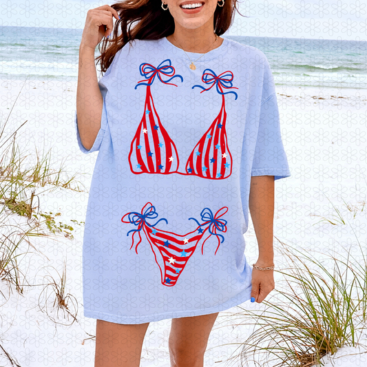 PATRIOTIC BIKINI  Completed Tee