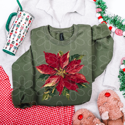 Painted Flower Completed Tee