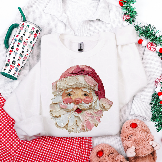 Painted Santa Claus Kids Completed Tee