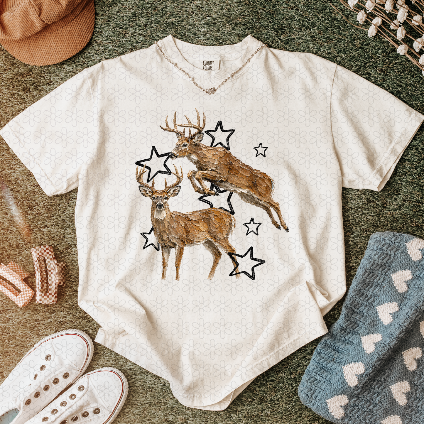Painted Deer DTF Transfer