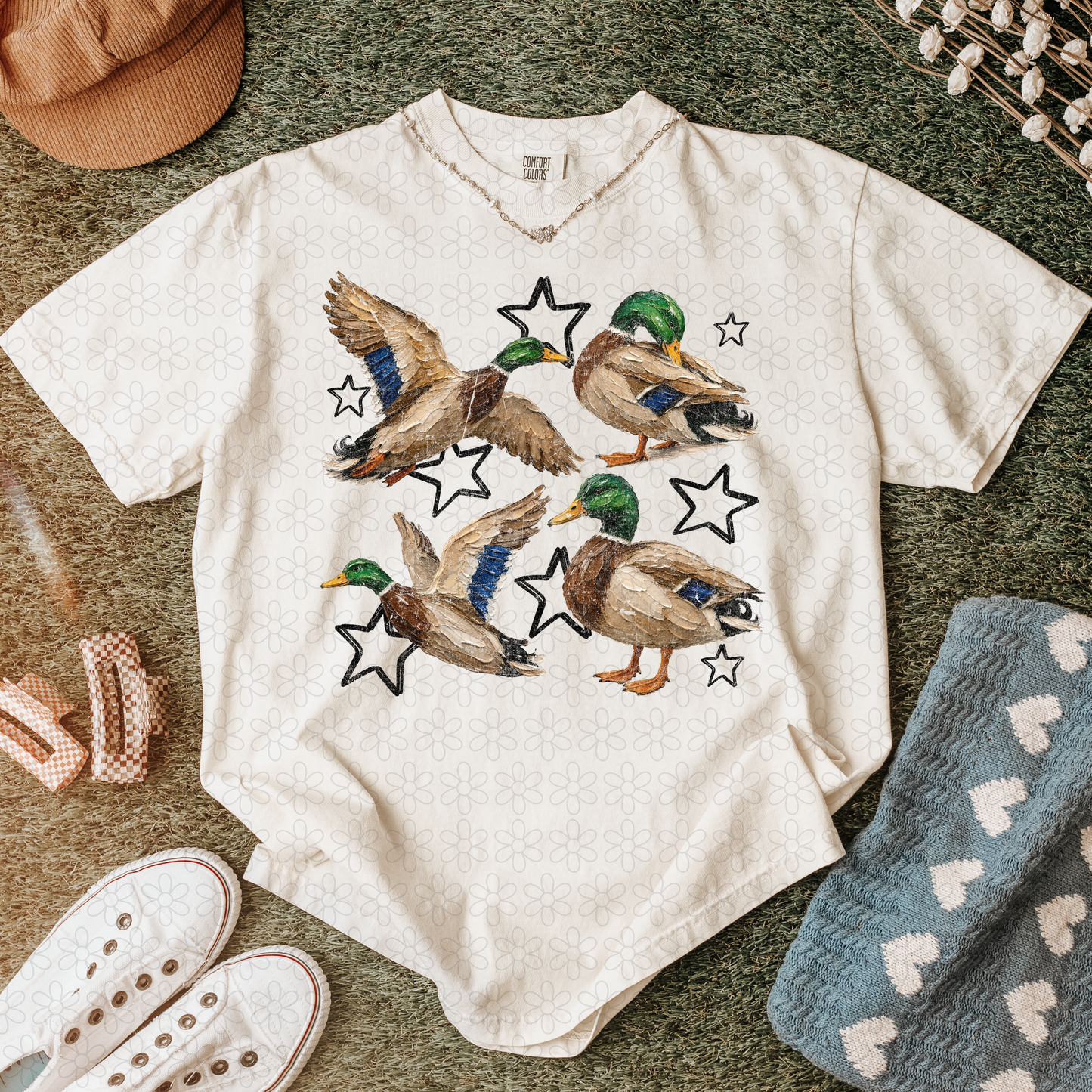 Painted Ducks Completed Tee