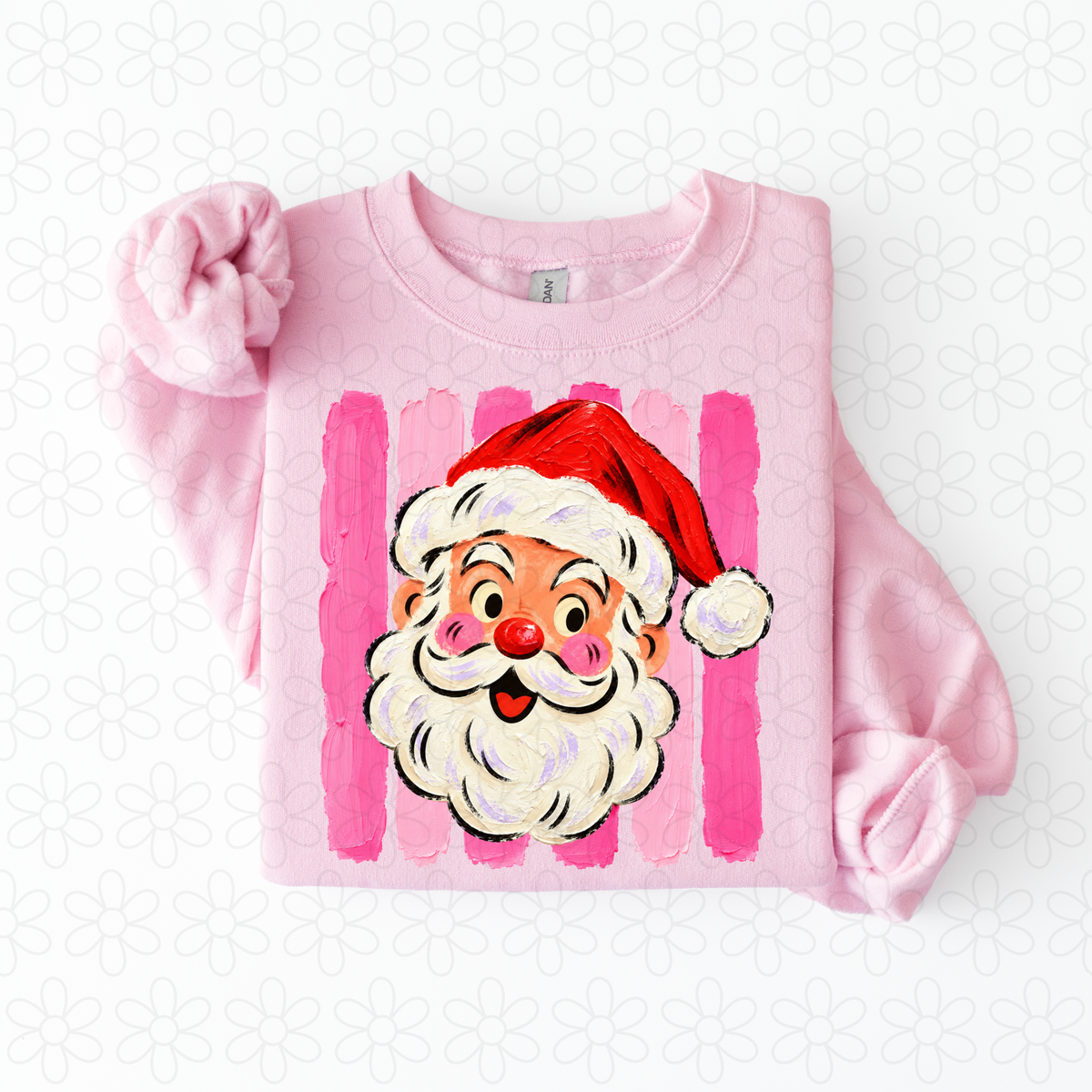 Painted Santa Completed Tee